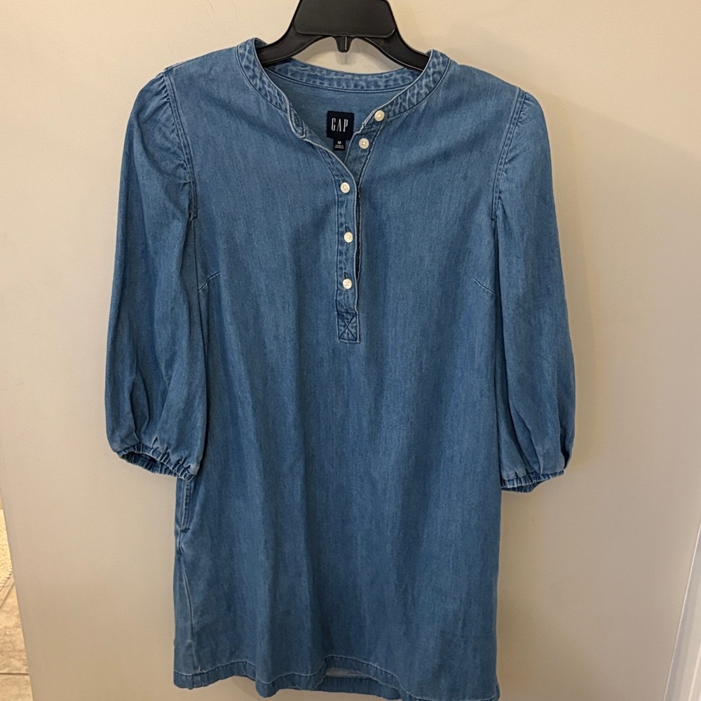 GAP Light Blue Denim Dress